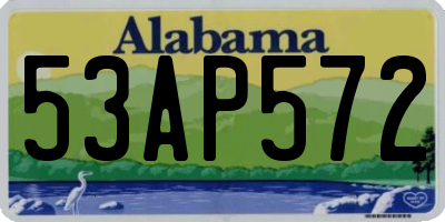 AL license plate 53AP572
