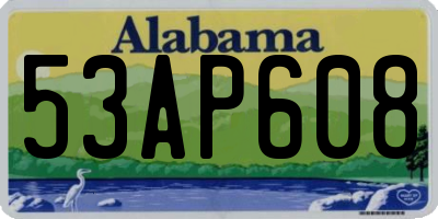 AL license plate 53AP608