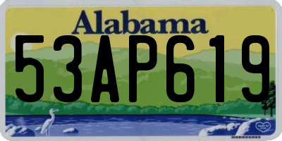 AL license plate 53AP619