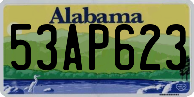AL license plate 53AP623
