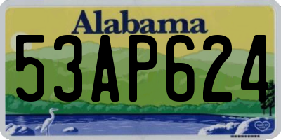 AL license plate 53AP624