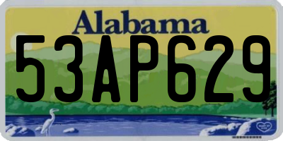 AL license plate 53AP629