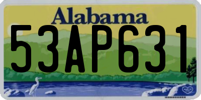 AL license plate 53AP631
