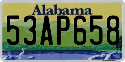 AL license plate 53AP658