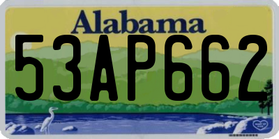 AL license plate 53AP662