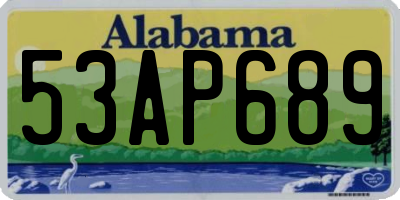 AL license plate 53AP689