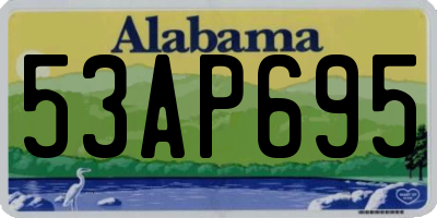 AL license plate 53AP695