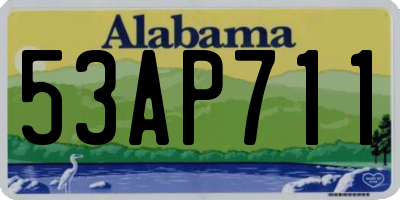 AL license plate 53AP711