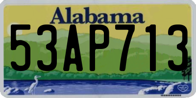 AL license plate 53AP713