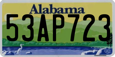 AL license plate 53AP723