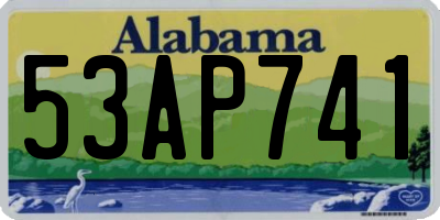 AL license plate 53AP741