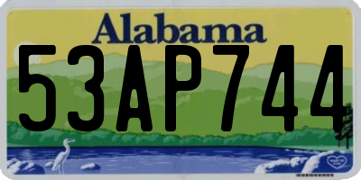 AL license plate 53AP744