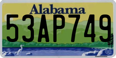 AL license plate 53AP749