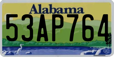 AL license plate 53AP764
