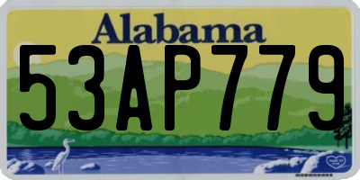 AL license plate 53AP779