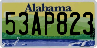 AL license plate 53AP823