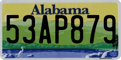 AL license plate 53AP879