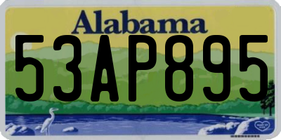 AL license plate 53AP895