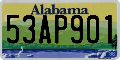 AL license plate 53AP901