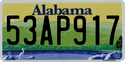 AL license plate 53AP917