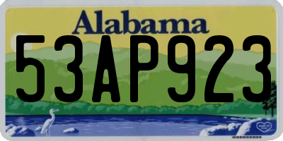 AL license plate 53AP923