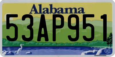 AL license plate 53AP951