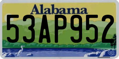 AL license plate 53AP952