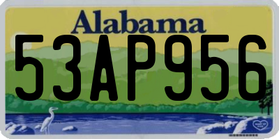 AL license plate 53AP956