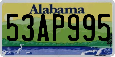 AL license plate 53AP995