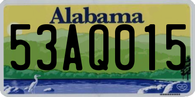 AL license plate 53AQ015