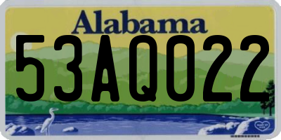 AL license plate 53AQ022