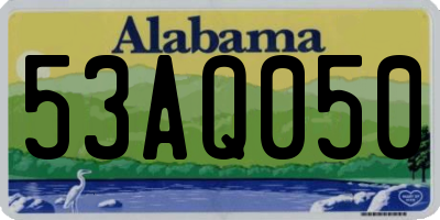 AL license plate 53AQ050