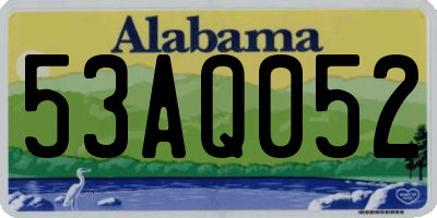 AL license plate 53AQ052