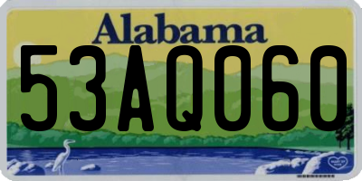 AL license plate 53AQ060