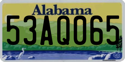 AL license plate 53AQ065