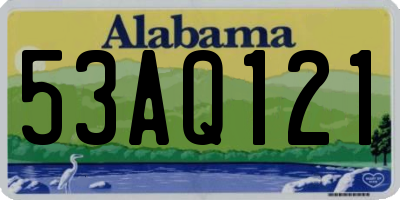 AL license plate 53AQ121