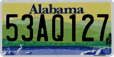 AL license plate 53AQ127