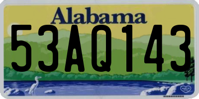 AL license plate 53AQ143