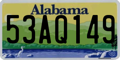 AL license plate 53AQ149