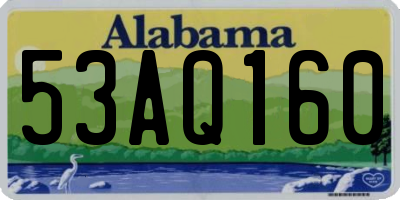 AL license plate 53AQ160