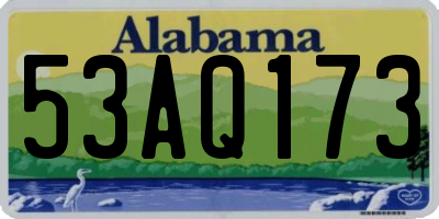 AL license plate 53AQ173