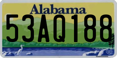 AL license plate 53AQ188