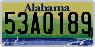 AL license plate 53AQ189