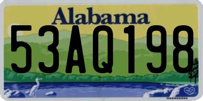 AL license plate 53AQ198