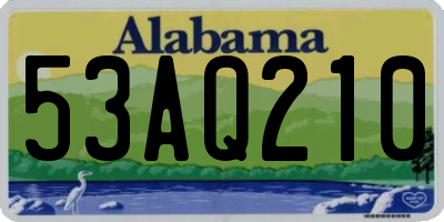 AL license plate 53AQ210