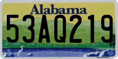 AL license plate 53AQ219