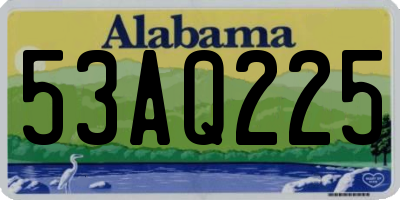 AL license plate 53AQ225