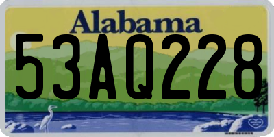 AL license plate 53AQ228