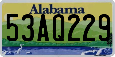 AL license plate 53AQ229