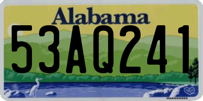 AL license plate 53AQ241